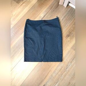 Striped black white women's pencil skirt